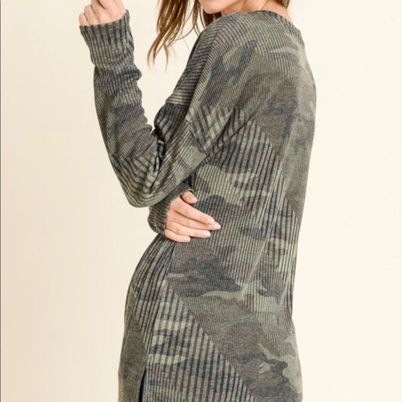 🆕 LAST 1 | EVE Ribbed Camo LS Top - Picture 7 of 7